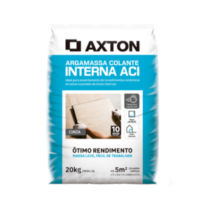 Argamassa ACI Interno 20kg Cinza Axton