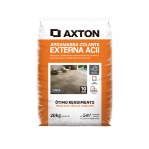 Argamassa ACII Interno e Externo 20kg Cinza Axton