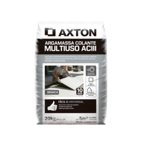 Argamassa ACIII Interno e Externo 20kg Branco Axton
