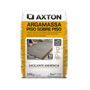 Argamassa Piso sobre Piso Interno e Externo 20kg Cinza Axton