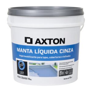 Manta Líquida Impermeabilizante Axton 15kg Cinza
